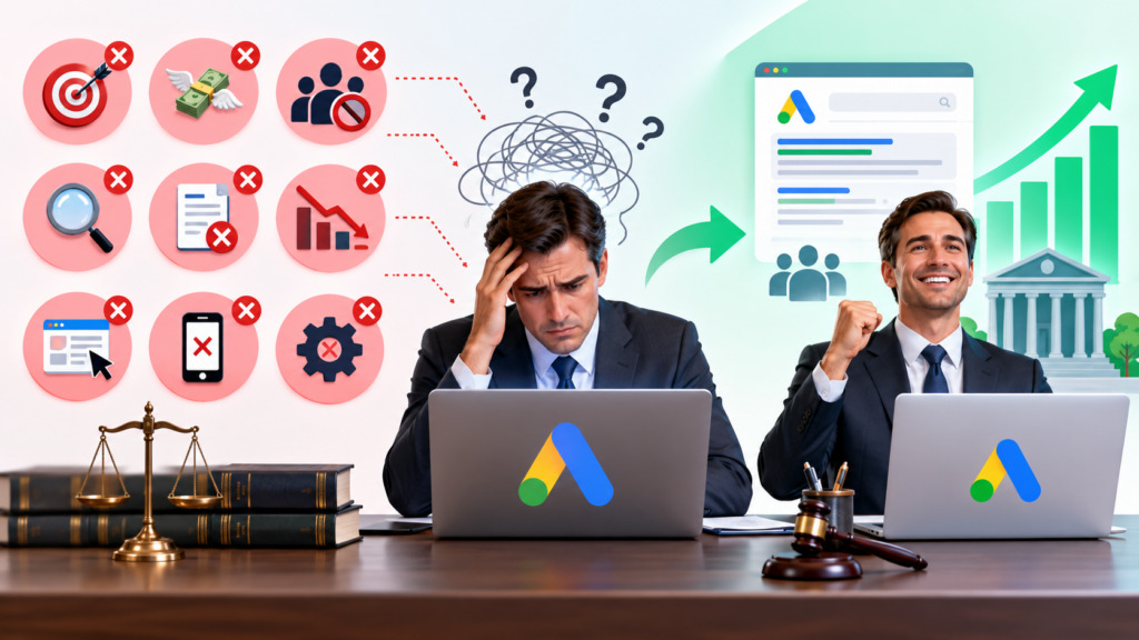 Top 9 Mistakes Law Firms Make with Google Ads and How to Avoid Them