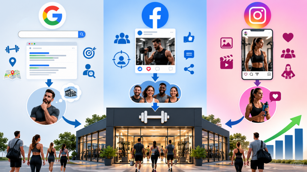 How to Choose the Right Advertising Platform for Your Gym or Fitness Club: Google Ads vs. Facebook Ads vs. Instagram Ads 5 How to Choose the Right Advertising Platform for Your Gym or Fitness Club: Google Ads vs. Facebook Ads vs. Instagram Ads