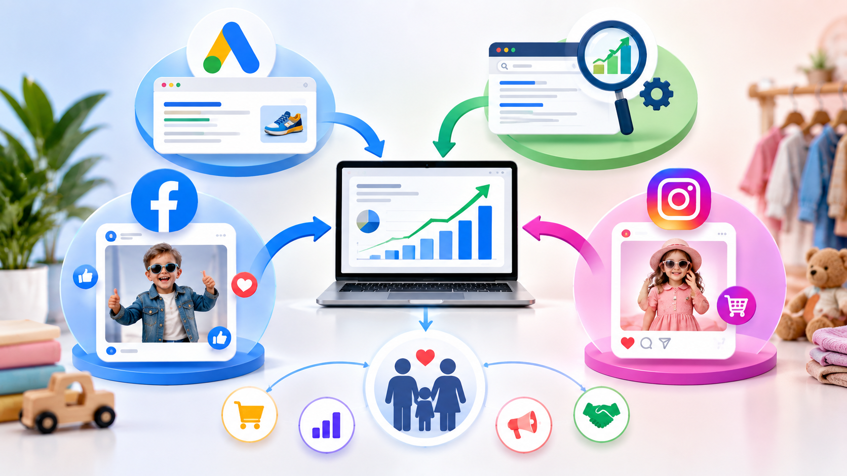 Combining Google Ads, SEO, Facebook, and Instagram for Maximum Impact