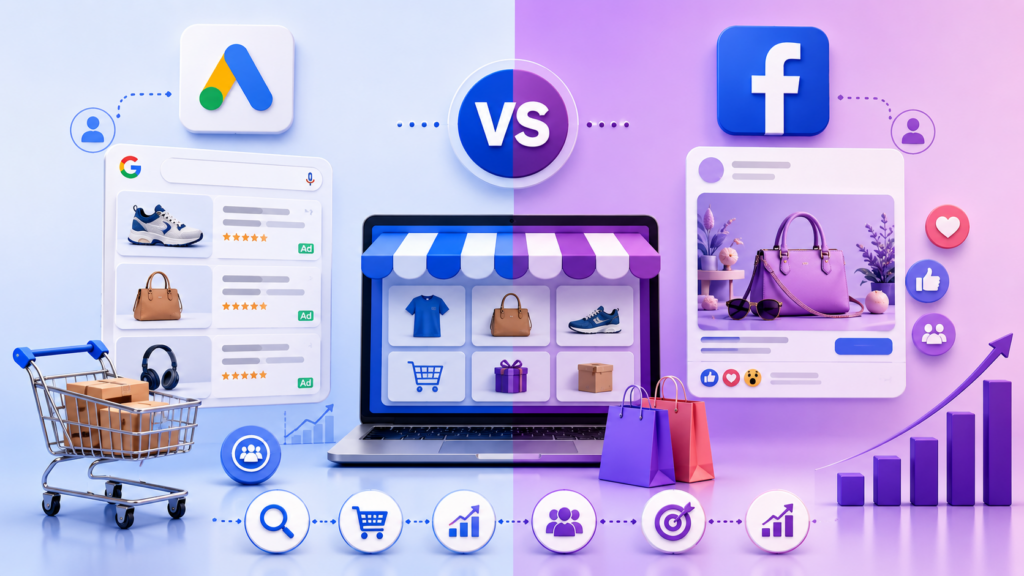 Google Ads vs. Facebook Ads: Which Platform Delivers Better Results for ECommerce?