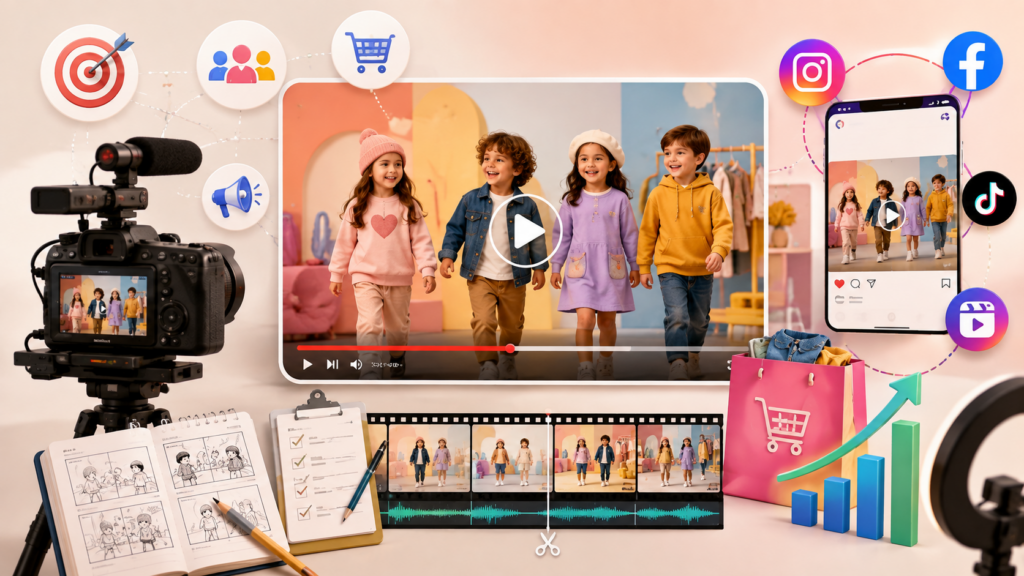 How to Use Video Ads to Showcase Adorable Kids’ Clothing Collections