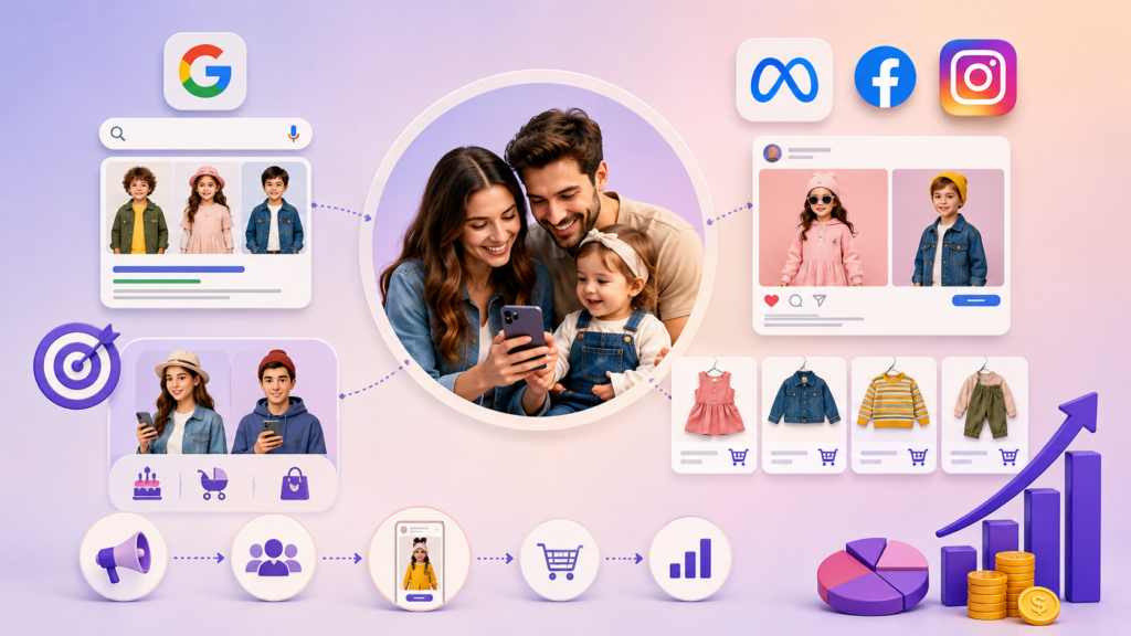 Targeting Millennial and Gen Z Parents for Kids' Fashion with Paid Ads