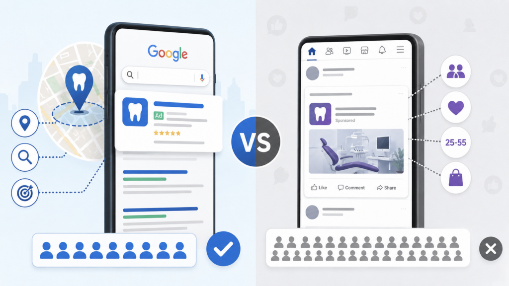 Why Google Ads for Dentists Work Better Than Social Media Ads