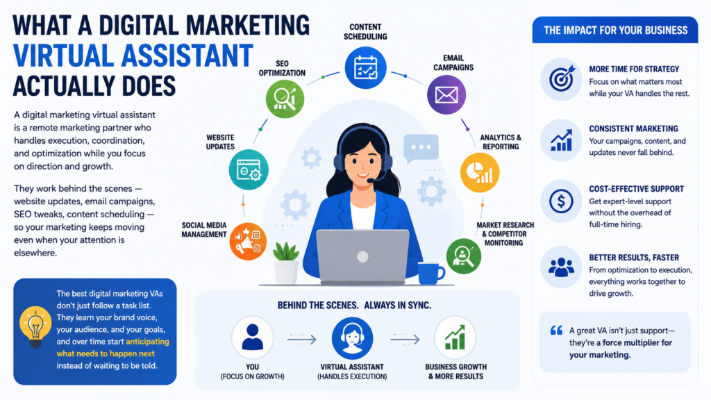 What Does a Digital Marketing Virtual Assistant Do 15 Key Tasks Explained