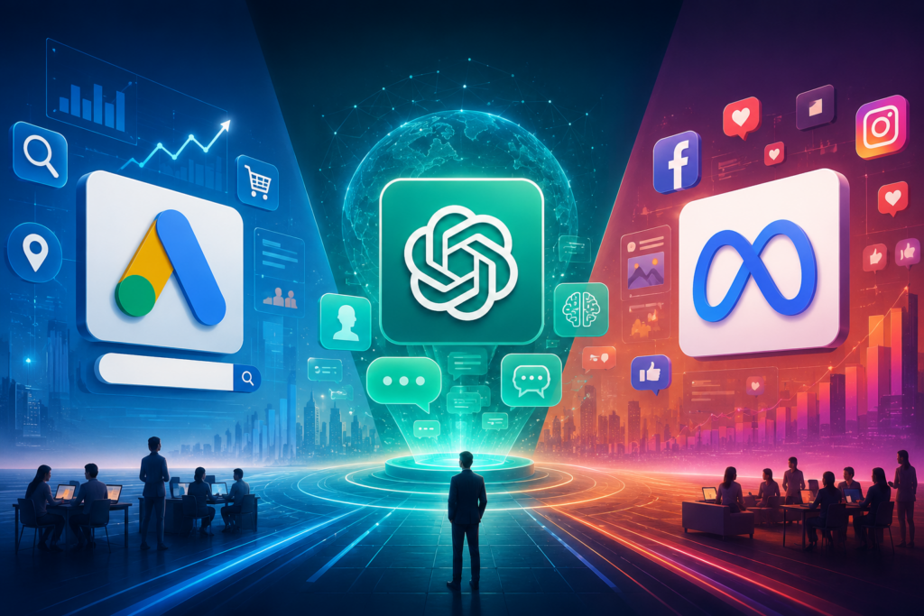 ChatGPT Ads vs Google Ads vs Meta Ads: The Future of Digital Marketing in 2026 4 ChatGPT Ads vs Google Ads vs Meta Ads: The Future of Digital Marketing in 2026