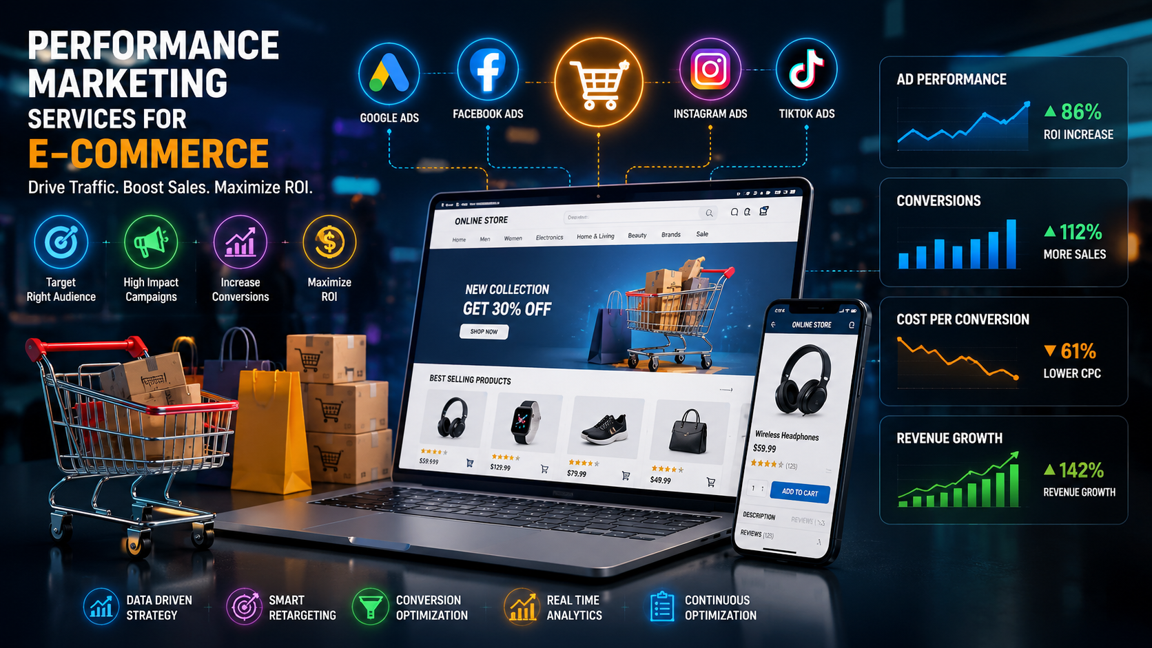 Performance Marketing Services for E-Commerce Businesses