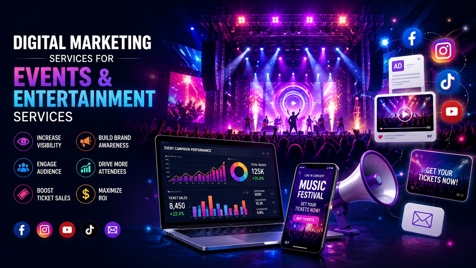 Digital Marketing Services for Events & Entertainment Businesses