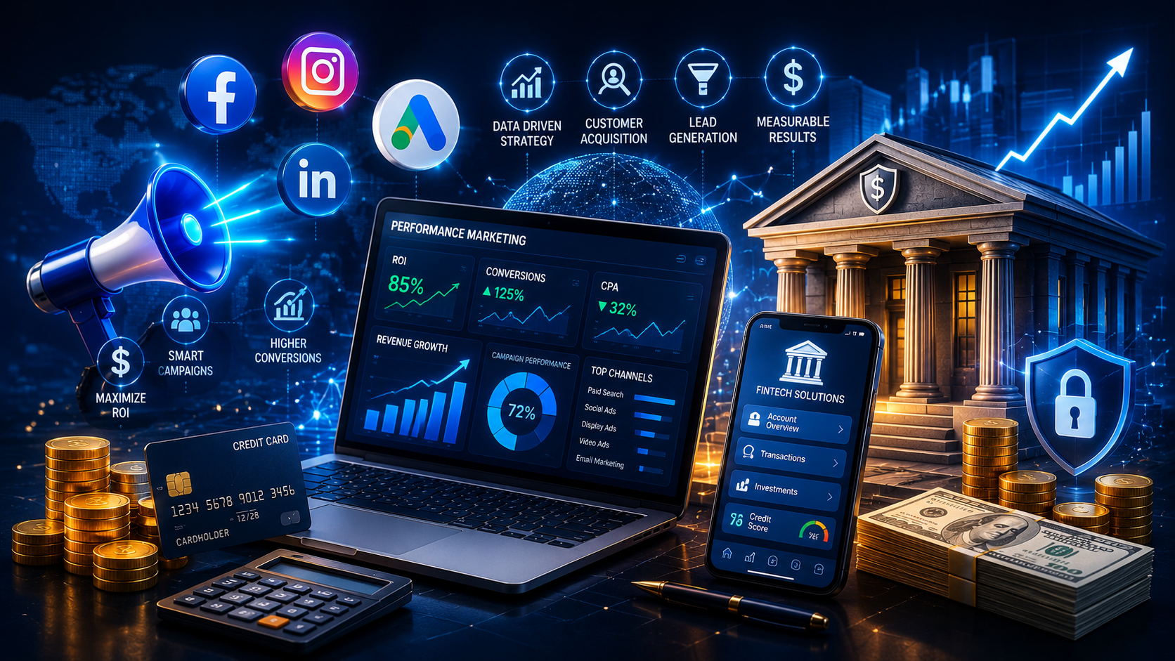 Performance Marketing Services for Finance & Fintech Companies
