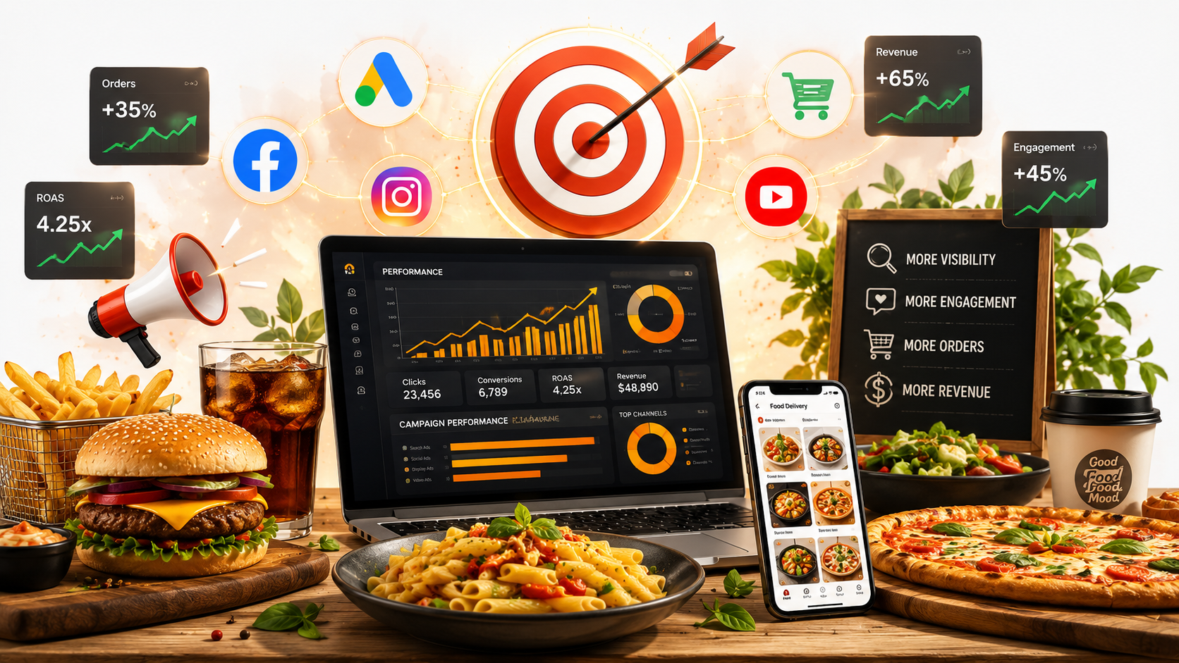 Performance Marketing Services for Food & Beverage Businesses