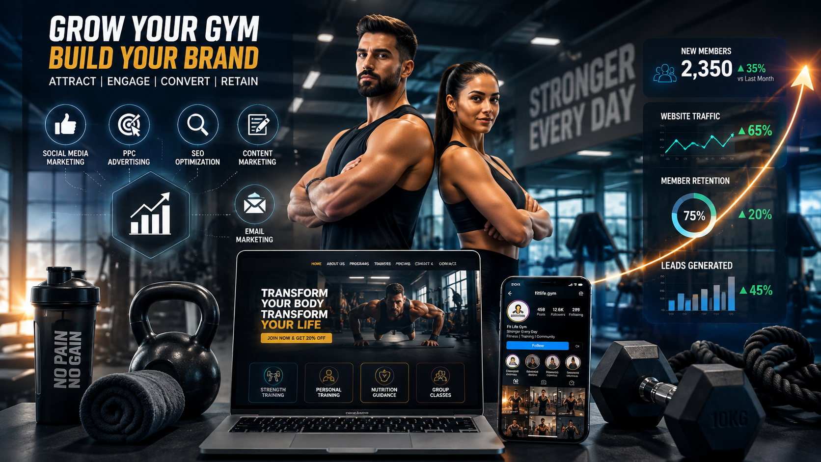Digital Marketing Services for Fitness & Gyms