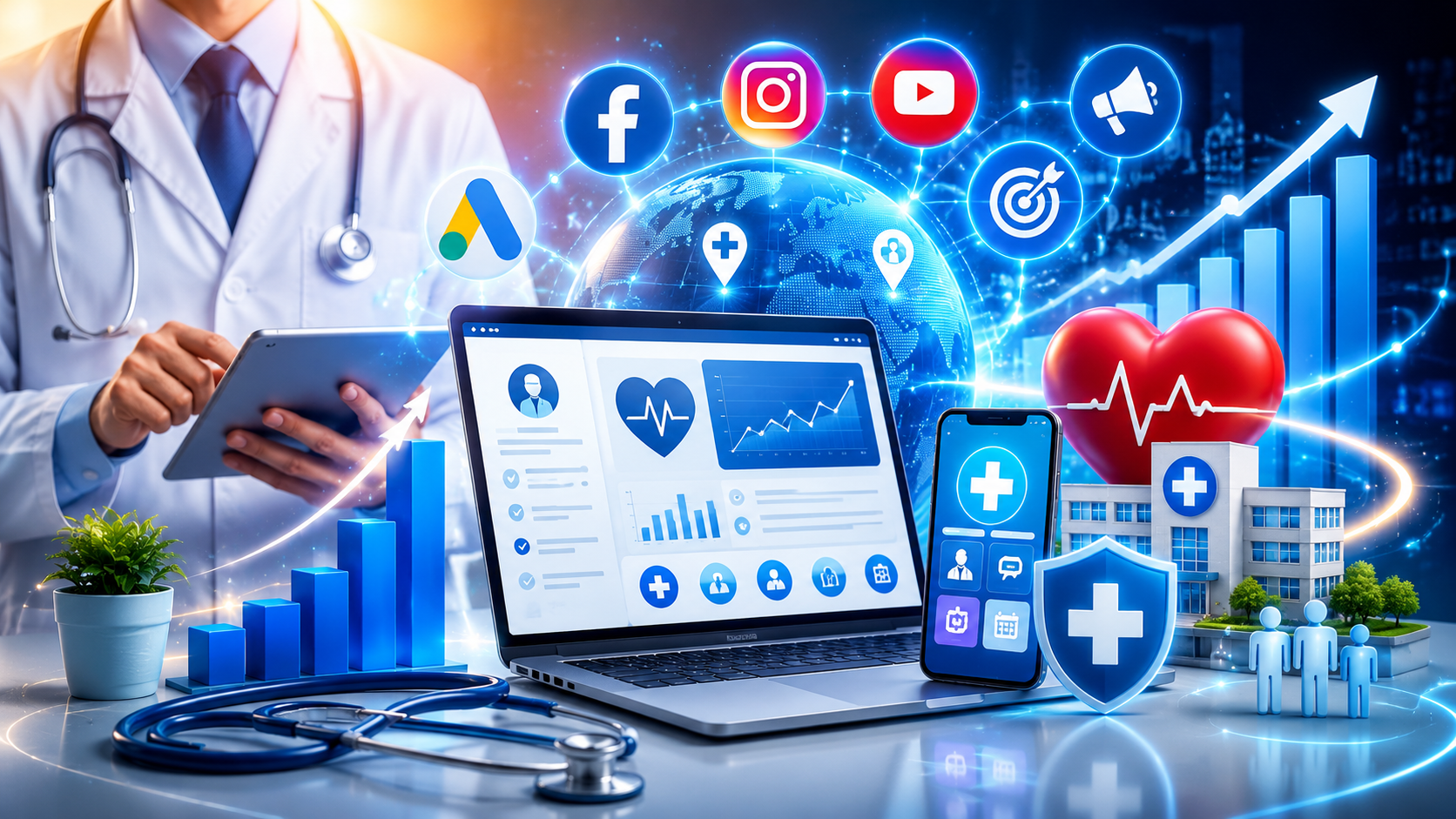 Performance marketing services for healthcare