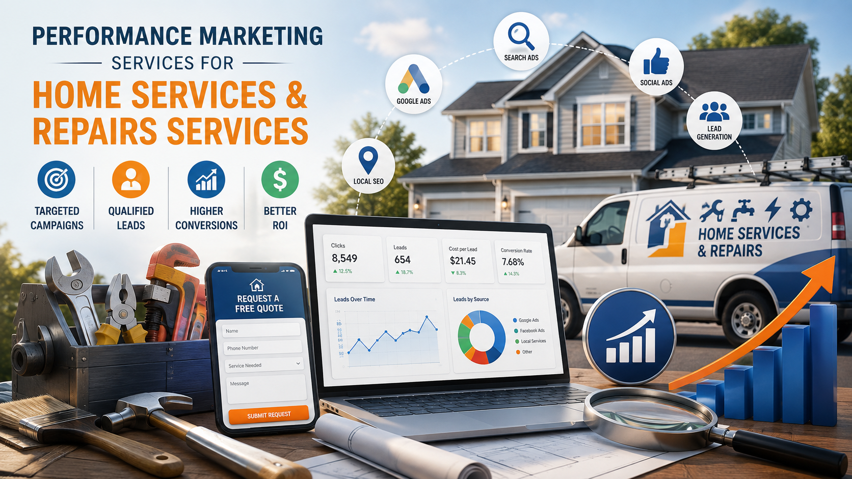 Performance Marketing Services for Home Services & Repairs Businesses