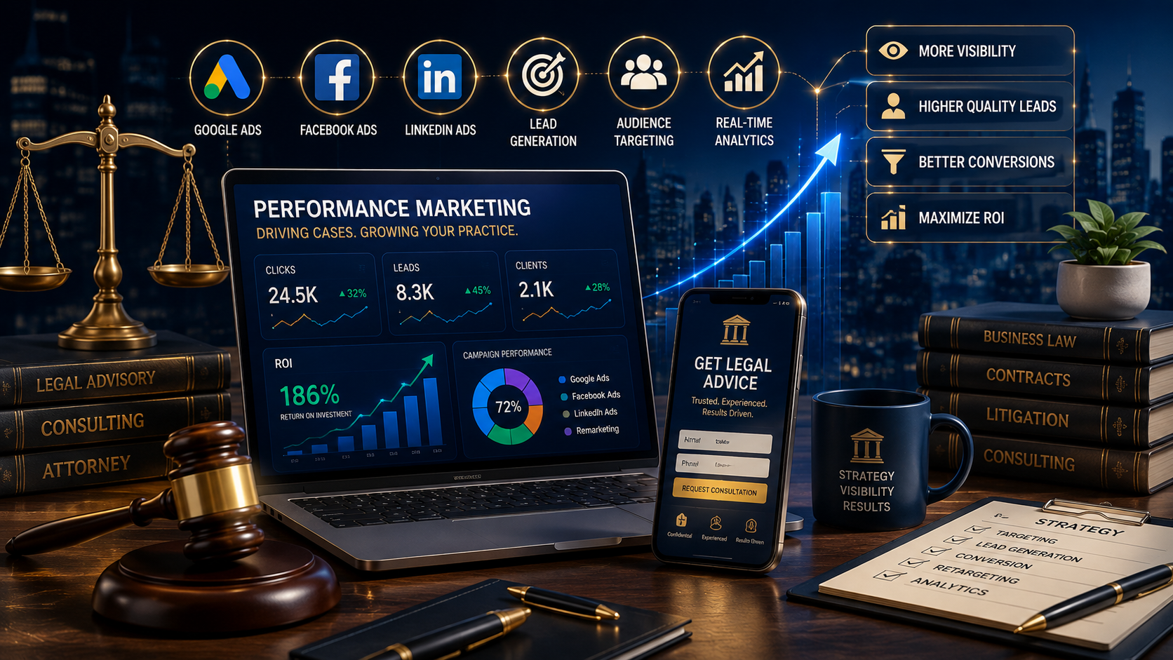 Performance Marketing Services for Legal & Consulting Firms