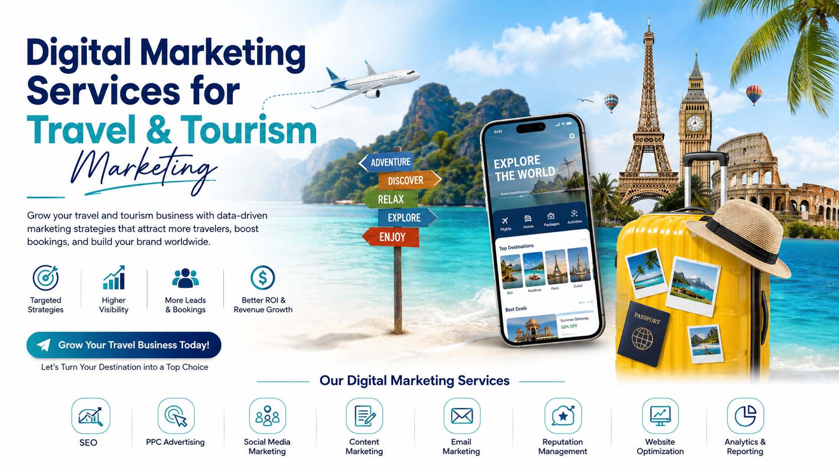 Digital Marketing Services for Travel & Tourism Businesses